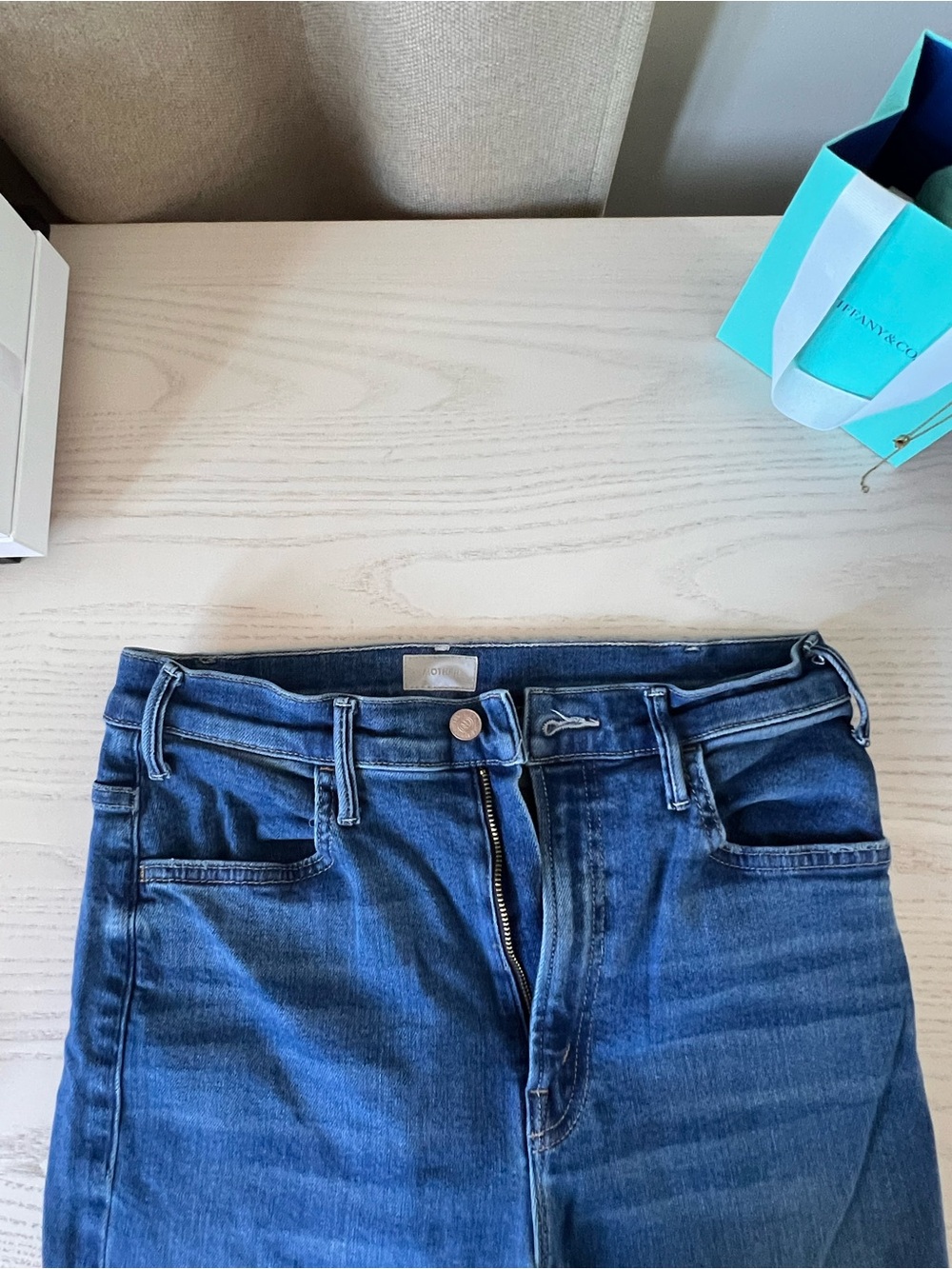 Sold - MOTHER Ankle Fray Denim Jeans - Picture 8 of 12